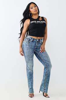 CRYSTAL CUT-OUT RIBBED TOP