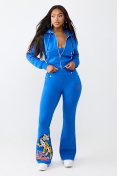 CRYSTAL TIGER SHRUNKEN ZIP HOODIE