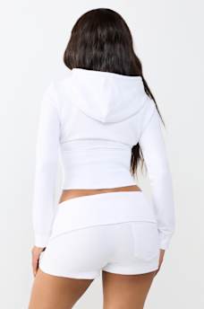 CRYSTAL TIGHT ZIP HOODIE