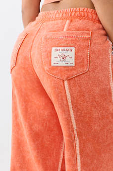 WASHED BIG T BARREL SWEATPANT