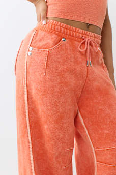 WASHED BIG T BARREL SWEATPANT