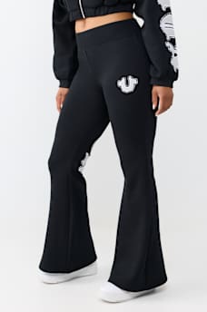 CRYSTAL LOGO FLARE PANT