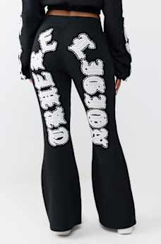CRYSTAL LOGO FLARE PANT
