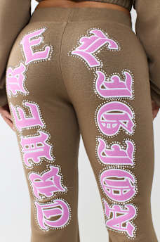 CRYSTAL LOGO FLARE PANT