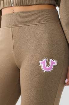 CRYSTAL LOGO FLARE PANT