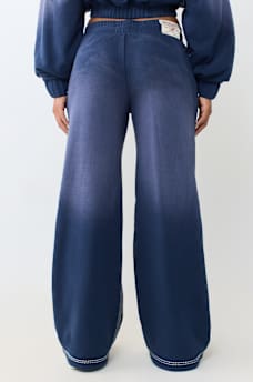 LOW RISE SUPER T STITCH WASHED STRAIGHT LEG PANT