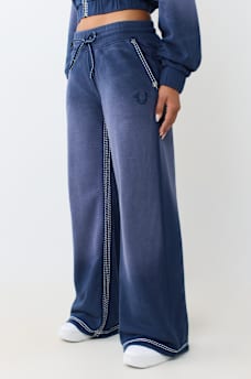 LOW RISE SUPER T STITCH WASHED STRAIGHT LEG PANT