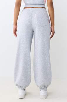 CONTRAST PANELED MID RISE BAGGY JOGGER
