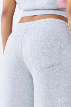 CONTRAST PANELED MID RISE BAGGY JOGGER