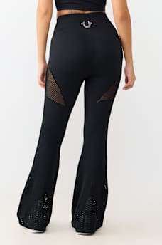 HORSESHOE CUTOUT SEAMLESS FLARE PANT