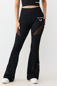 HORSESHOE CUTOUT SEAMLESS FLARE PANT