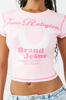 CAP SLEEVE BABY TEE, image 1