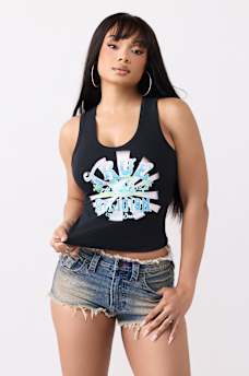 CAMISETA SIN MANGAS CON CUELLO HALTER WORLD TOUR, image 2