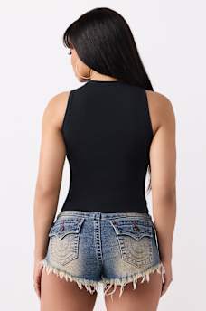 CAMISETA SIN MANGAS CON CUELLO HALTER WORLD TOUR, image 5