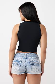 CAMISETA SIN MANGAS CON CUELLO HALTER WORLD TOUR, image 6
