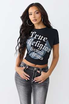 CRYSTAL HORSESHOE BABY TEE