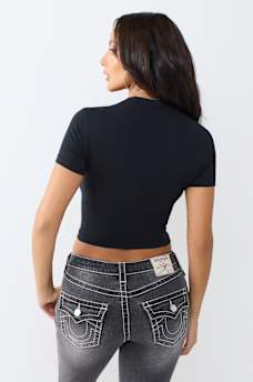 CRYSTAL HORSESHOE BABY TEE