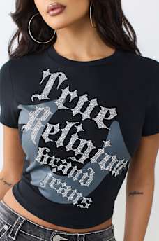 CRYSTAL HORSESHOE BABY TEE