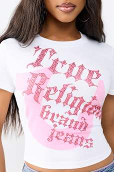 CRYSTAL HORSESHOE BABY TEE