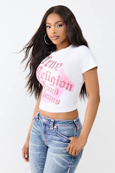 CRYSTAL HORSESHOE BABY TEE