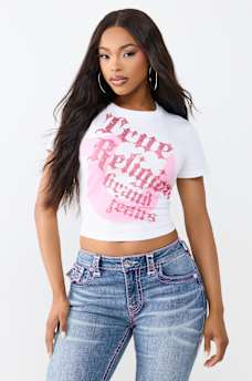 CRYSTAL HORSESHOE BABY TEE