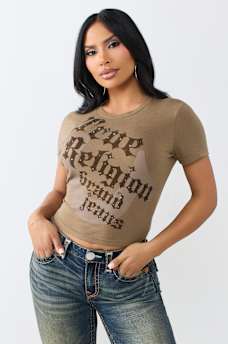 CRYSTAL HORSESHOE BABY TEE