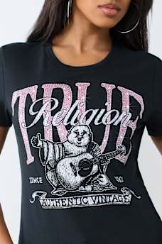 CRYSTAL BUDDHA CREWNECK TEE
