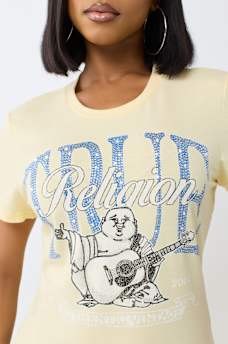CRYSTAL BUDDHA CREWNECK TEE