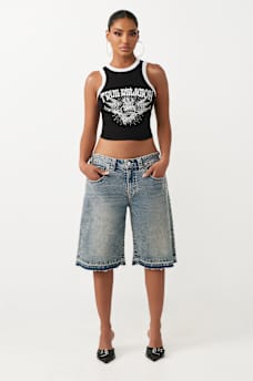 CAMISETA SIN MANGAS CON ESPALDA CRUZADA Y CRISTALES, image 3