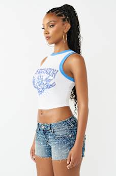 CRYSTAL RINGER RACER TANK TOP, image 4