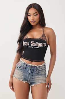 CAMISETA DE TIRANTES TIPO BIKINI CON ESTAMPADO, image 2