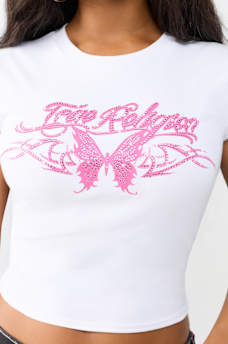 RUCHED CAP SLEEVE BABY TEE