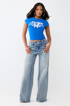 RUCHED CAP SLEEVE BABY TEE