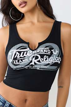 RIBBED NOTCH TANK TOP