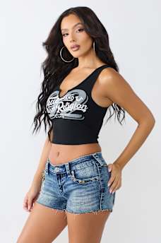 RIBBED NOTCH TANK TOP