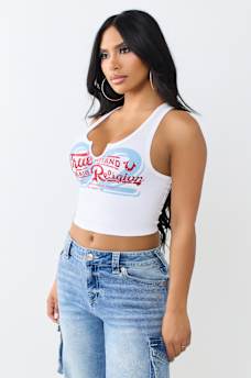 RIBBED NOTCH TANK TOP