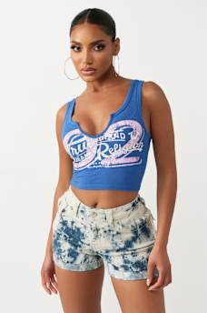 RIBBED NOTCH TANK TOP