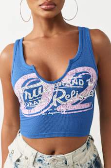RIBBED NOTCH TANK TOP