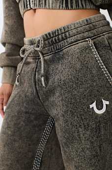 SUPER T WASHED LOW RISE STRAIGHT LEG PANT