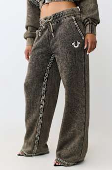 SUPER T WASHED LOW RISE STRAIGHT LEG PANT