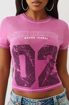 CAMISETA PEQUE&Ntilde;A CON BORDADO LAVADA, image 1