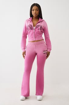 WASHED BIG T SHRUNKEN ZIP HOODIE, image 3