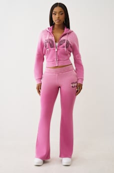 WASHED BIG T BOOTCUT SWEATPANT, image 3