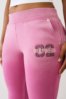 WASHED BIG T BOOTCUT SWEATPANT, image 6