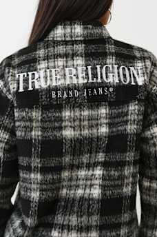 ARCHED LOGO FLANNEL SHACKET, image 2