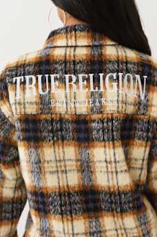 ARCHED LOGO FLANNEL SHACKET, image 2