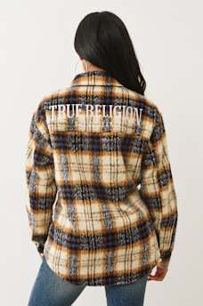 ARCHED LOGO FLANNEL SHACKET, image 5