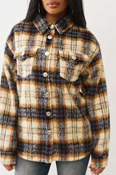 ARCHED LOGO FLANNEL SHACKET, image 6