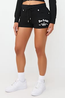 JOEY MID RISE CRYSTAL SWEATSHORT, image 2