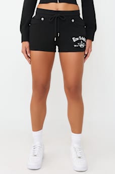 JOEY MID RISE CRYSTAL SWEATSHORT, image 4